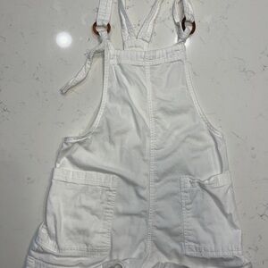 aerie White Overalls